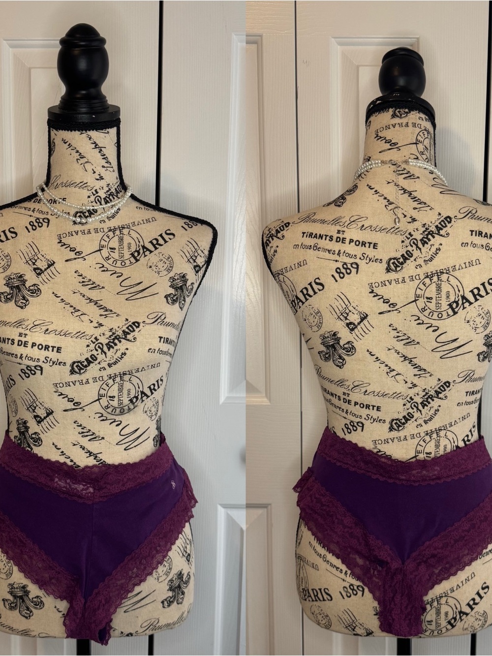 Victoria's Secret Purple Lace Cheeky Panty